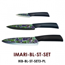 Аксессуары для кухни Набор ножей MIKADZO Imari (3 ножа)+ подставка