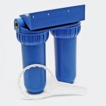 Комплектующие к фильтрам для очистки воды Колба фильтра NatureWater SLD 1", ДВОЙНАЯ SL10 (синяя, NW-BR10B2)