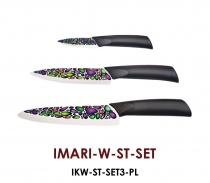 Набор ножей MIKADZO Imari (3 ножа)+ подставка
